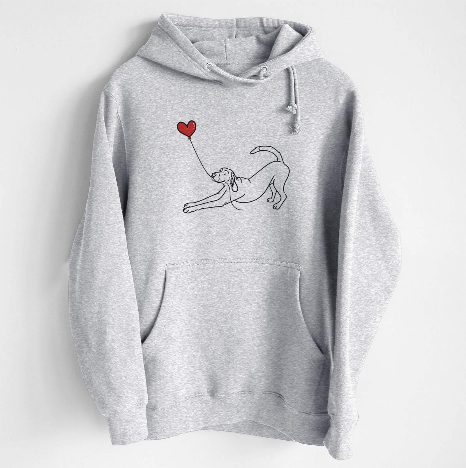 Coonhound Heart String - Heavyweight Fleece Hoodie