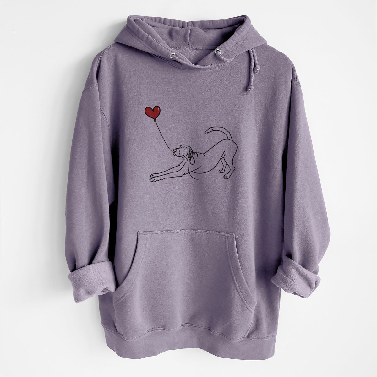 Coonhound Heart String - Heavyweight Fleece Hoodie