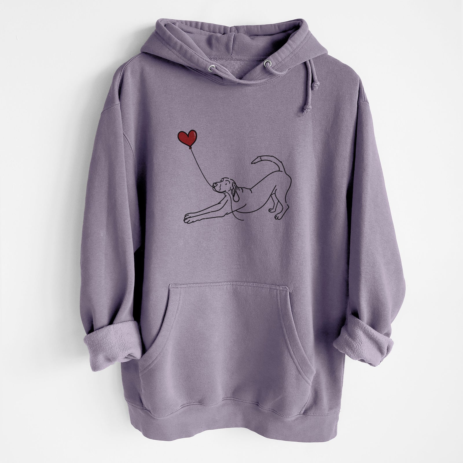 Coonhound Heart String - Heavyweight Fleece Hoodie