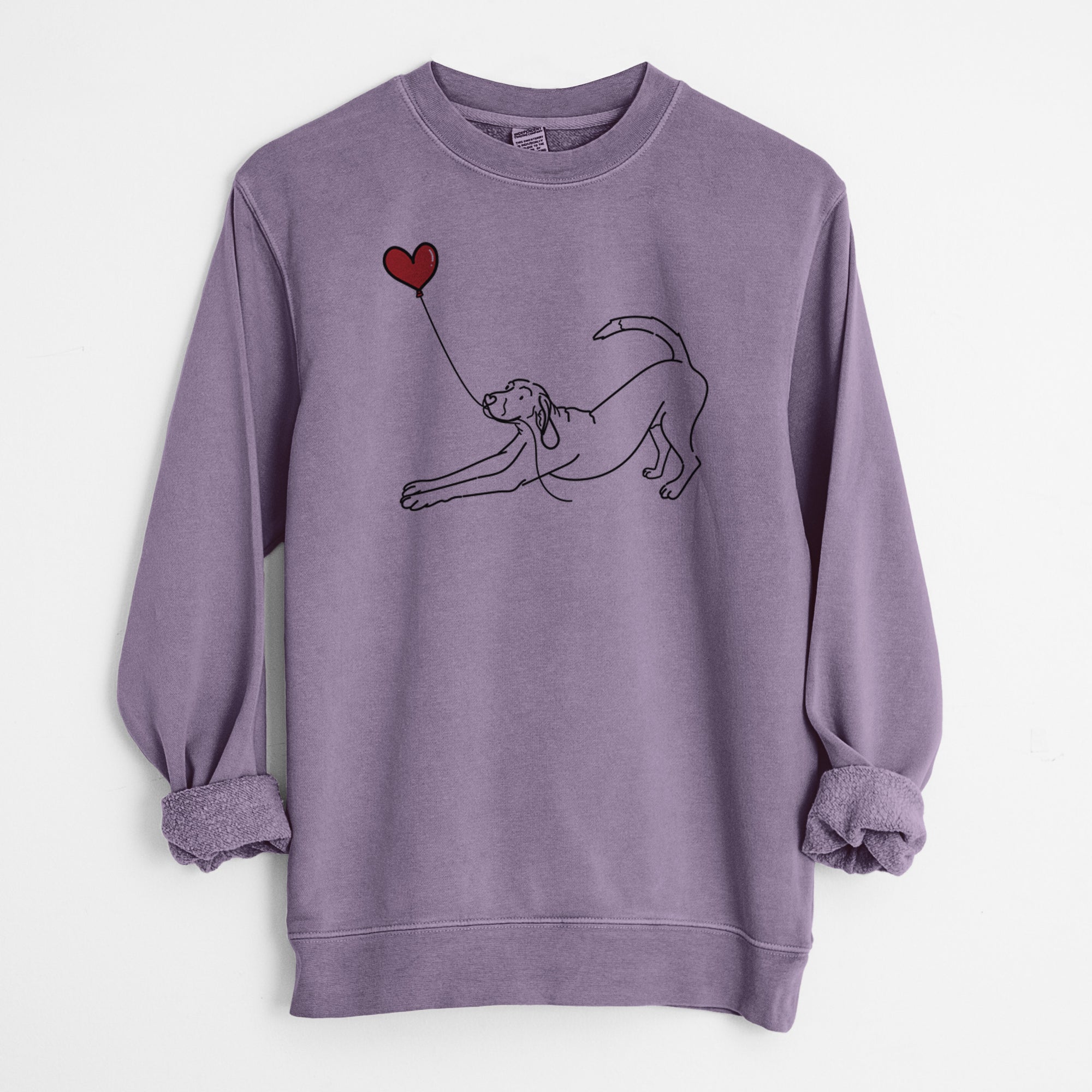 Coonhound Heart String - Unisex Pigment Dyed Crew Sweatshirt