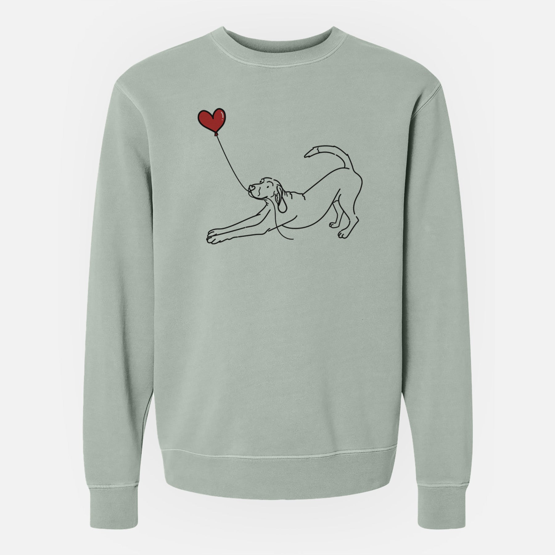 Coonhound Heart String - Unisex Pigment Dyed Crew Sweatshirt