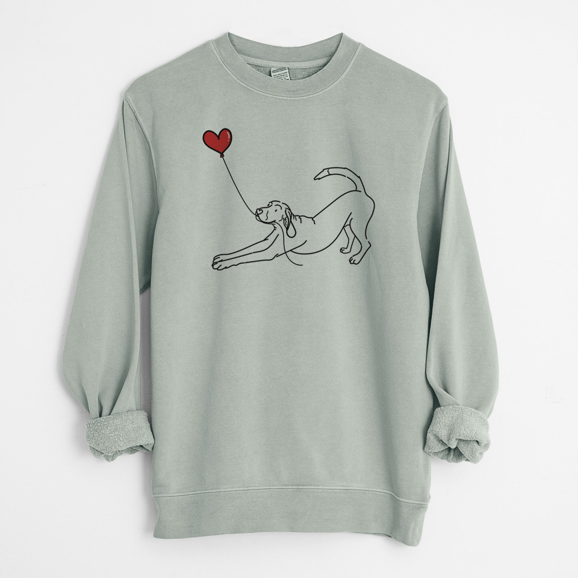 Coonhound Heart String - Unisex Pigment Dyed Crew Sweatshirt