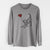 Dalmatian Heart String - Men's Heavyweight 100% Cotton Long Sleeve