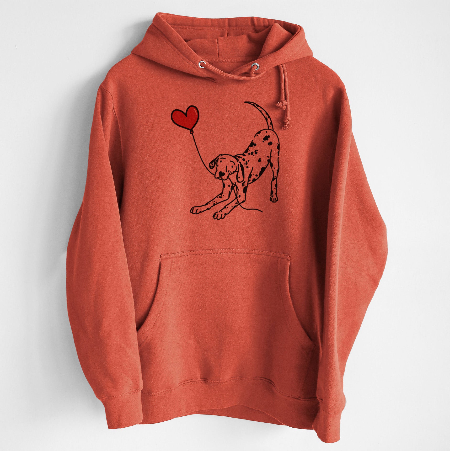 Dalmatian Heart String - Heavyweight Fleece Hoodie