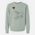 Doberman Pinscher Docked Heart String - Unisex Pigment Dyed Crew Sweatshirt