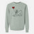 Docked Giant Schnauzer Heart String - Unisex Pigment Dyed Crew Sweatshirt