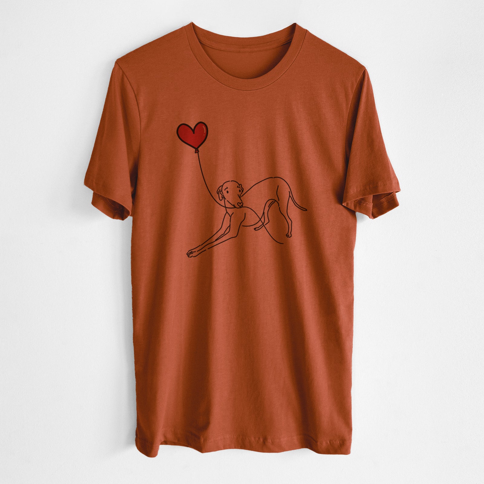 Italian Greyhound Heart String- Unisex Crewneck