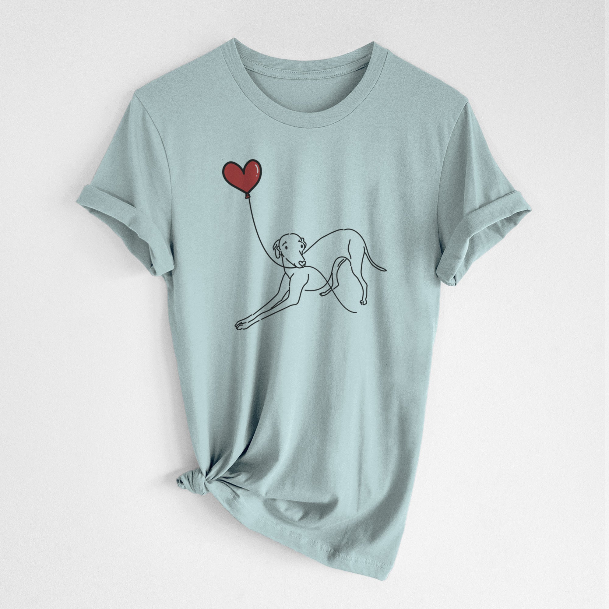Italian Greyhound Heart String- Unisex Crewneck