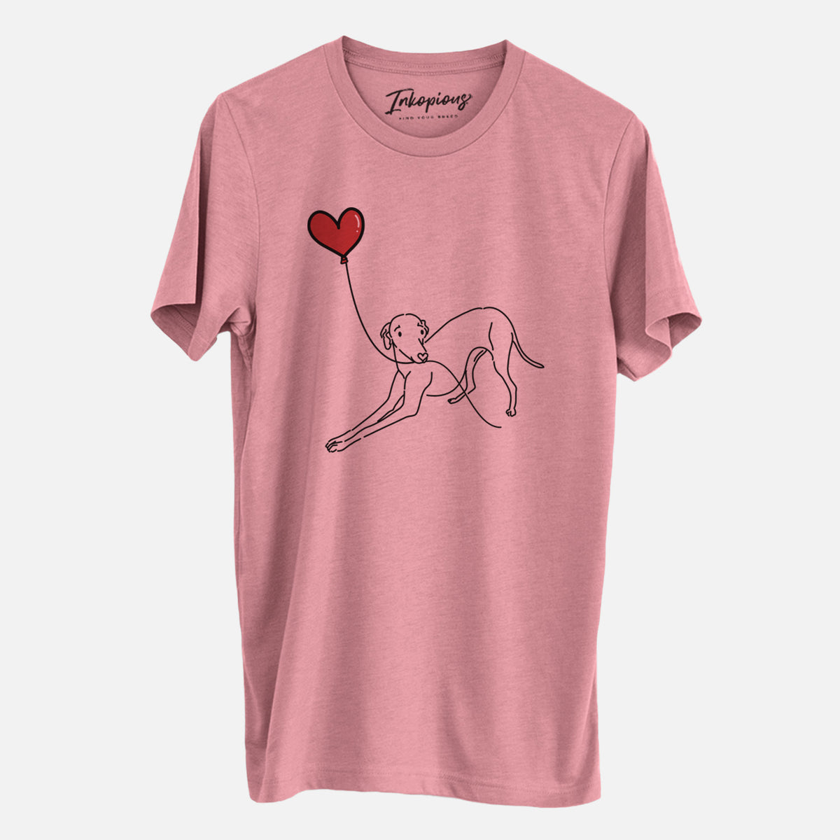 Italian Greyhound Heart String- Unisex Crewneck