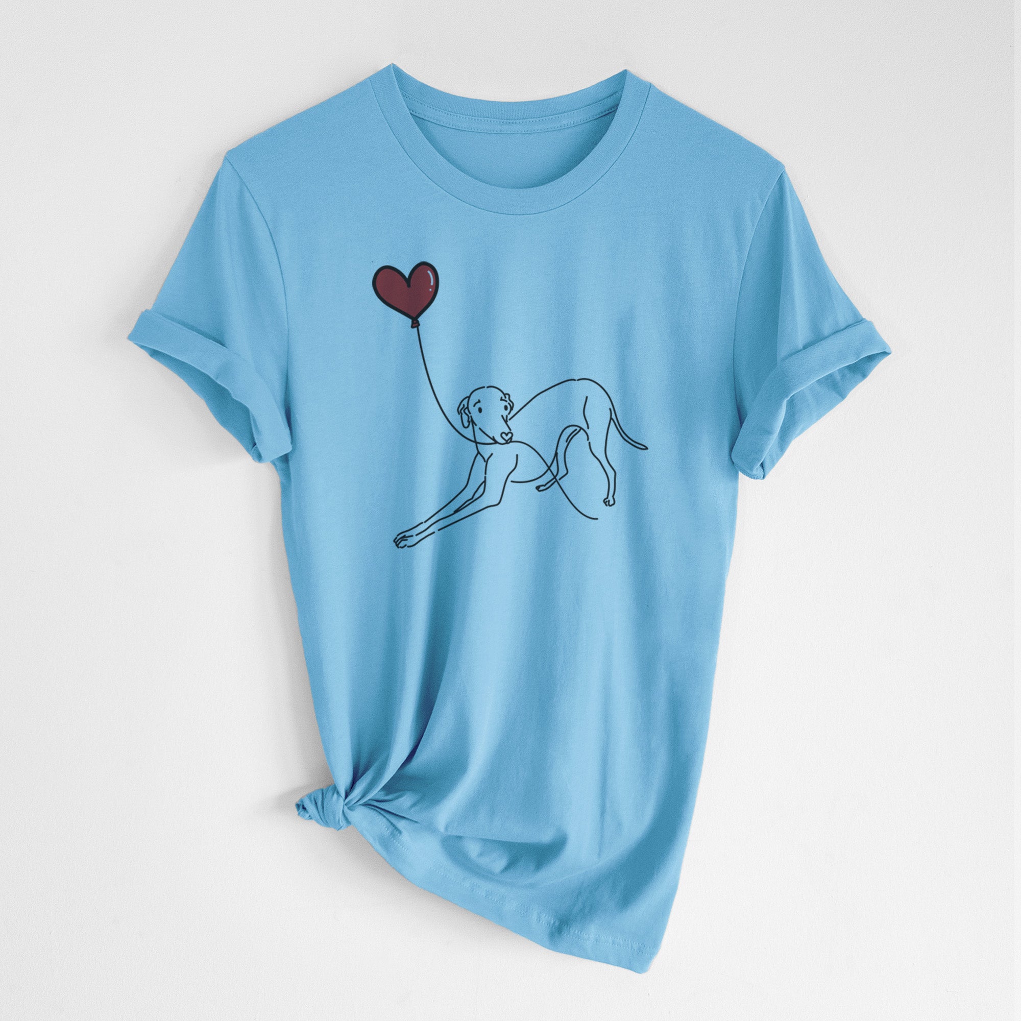 Italian Greyhound Heart String- Unisex Crewneck