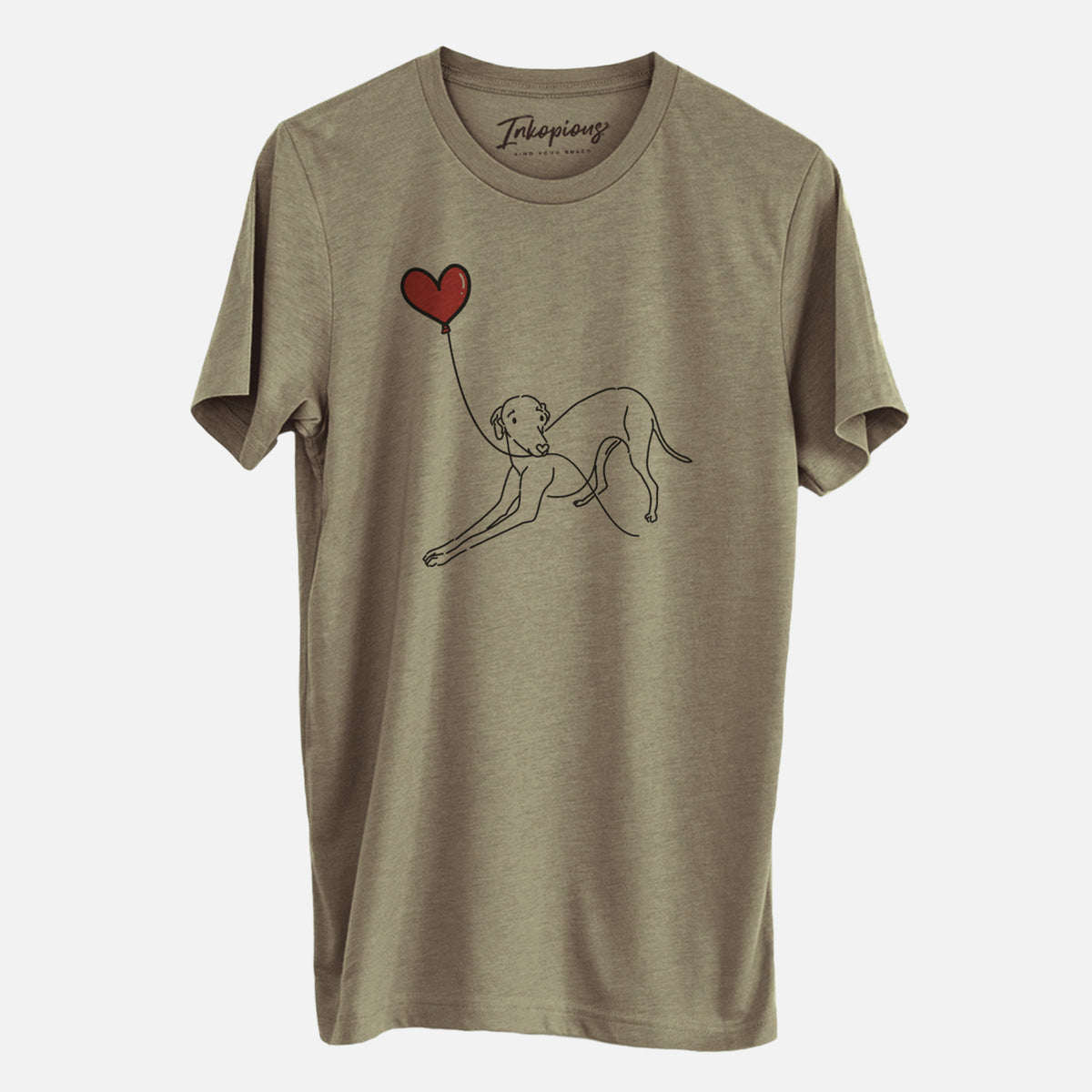 Italian Greyhound Heart String- Unisex Crewneck
