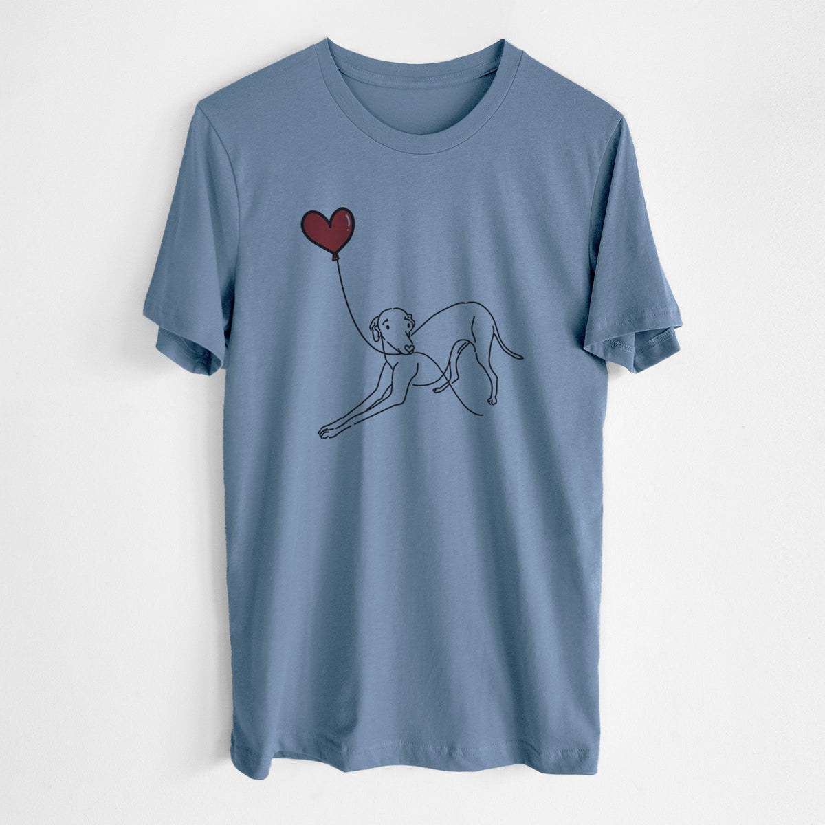 Italian Greyhound Heart String- Unisex Crewneck