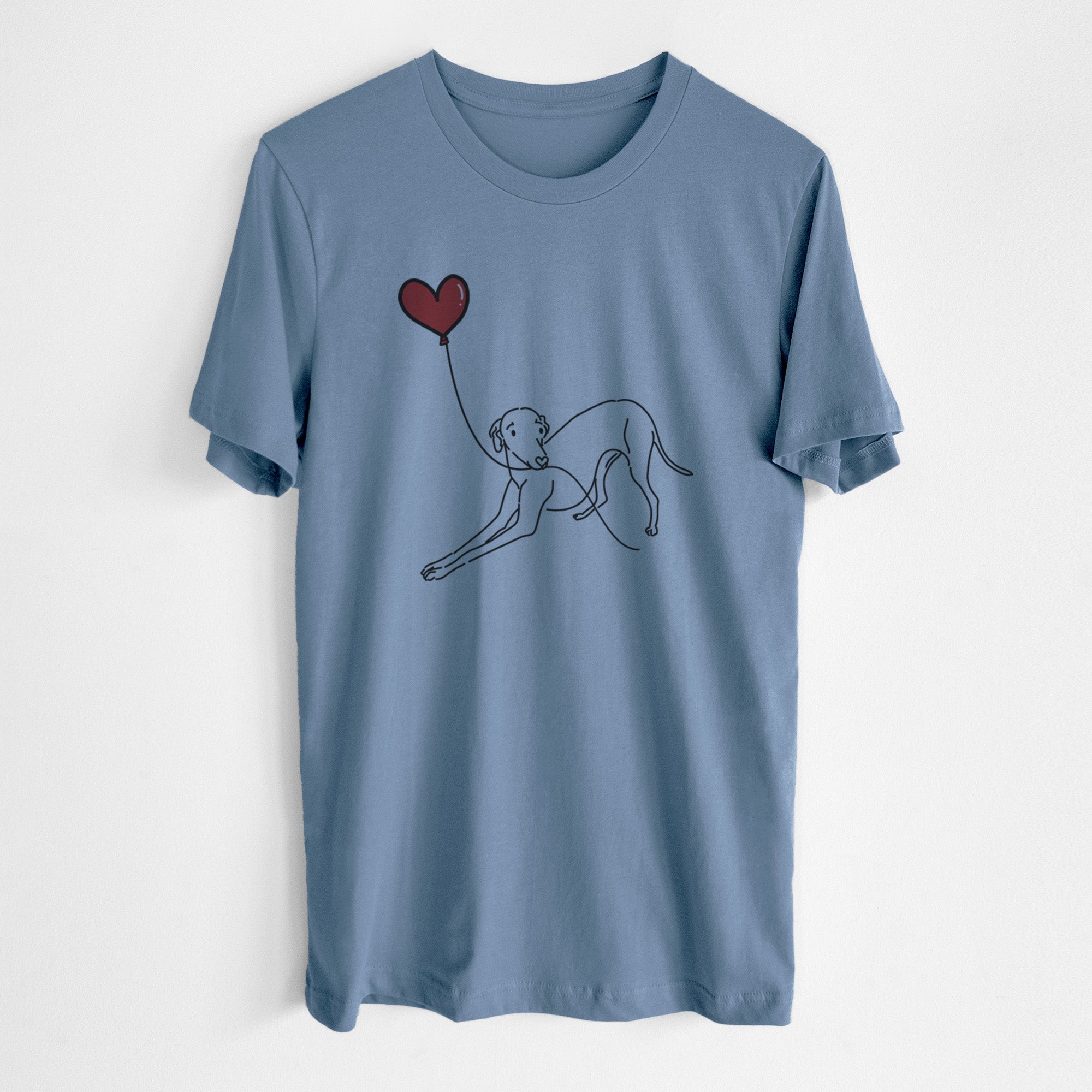 Italian Greyhound Heart String- Unisex Crewneck