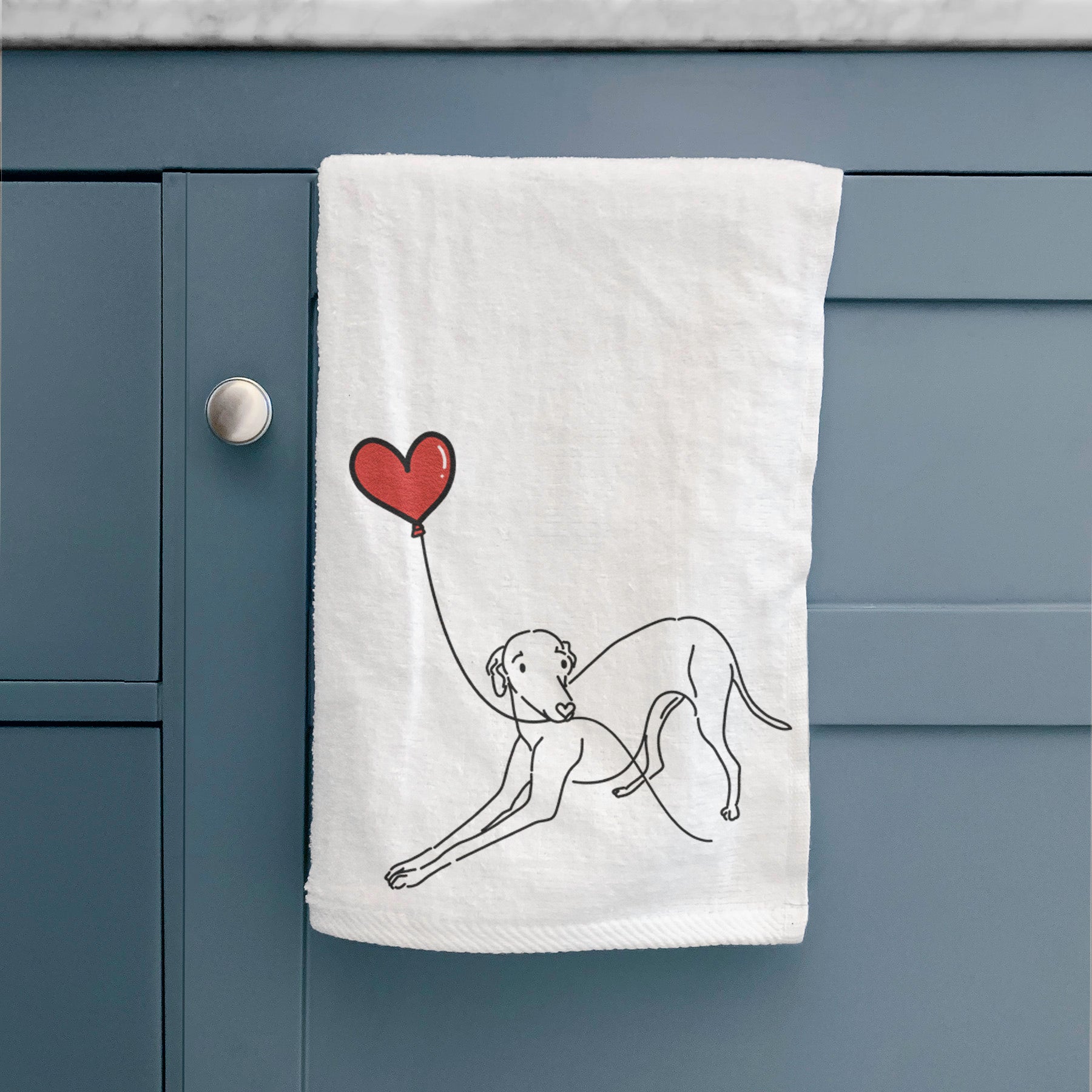 Italian Greyhound Heart String -  Hand Towel