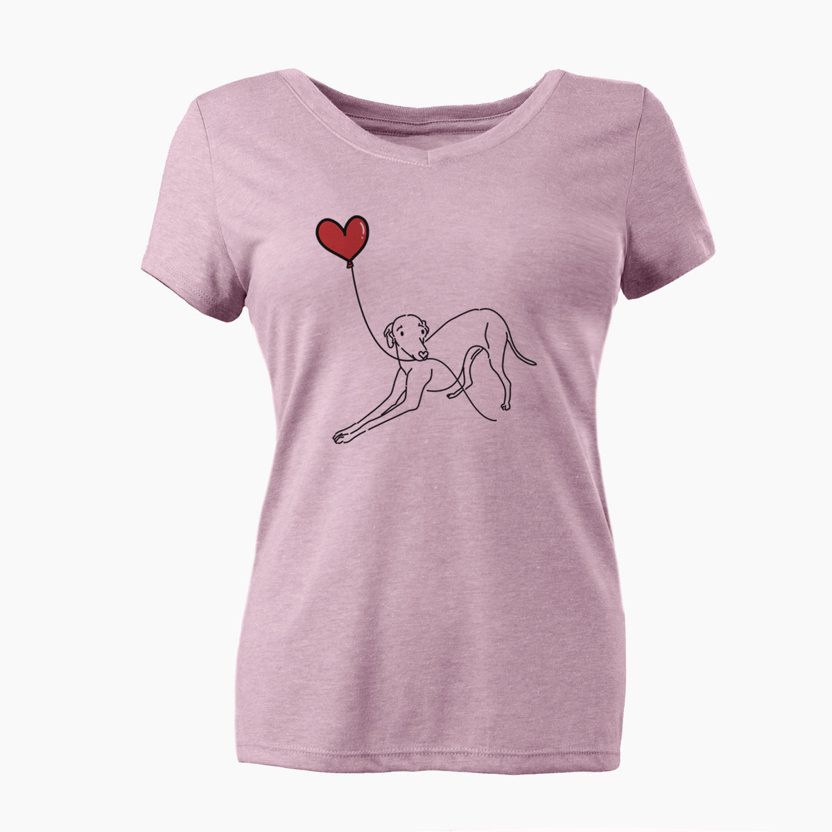 Italian Greyhound Heart String - Women's Perfect V-neck Shirt