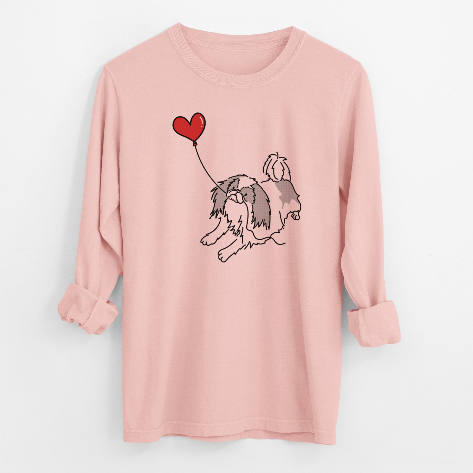 Japanese Chin Heart String - Men's Heavyweight 100% Cotton Long Sleeve