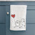 Keeshond Heart String -  Decorative Hand Towel