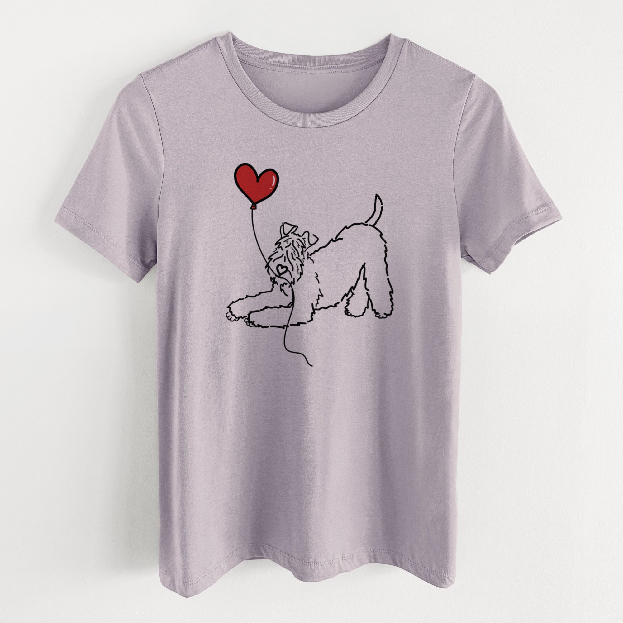 Kerry Blue Heart String- Women's Lightweight Relaxed Fit 100% Cotton Crewneck