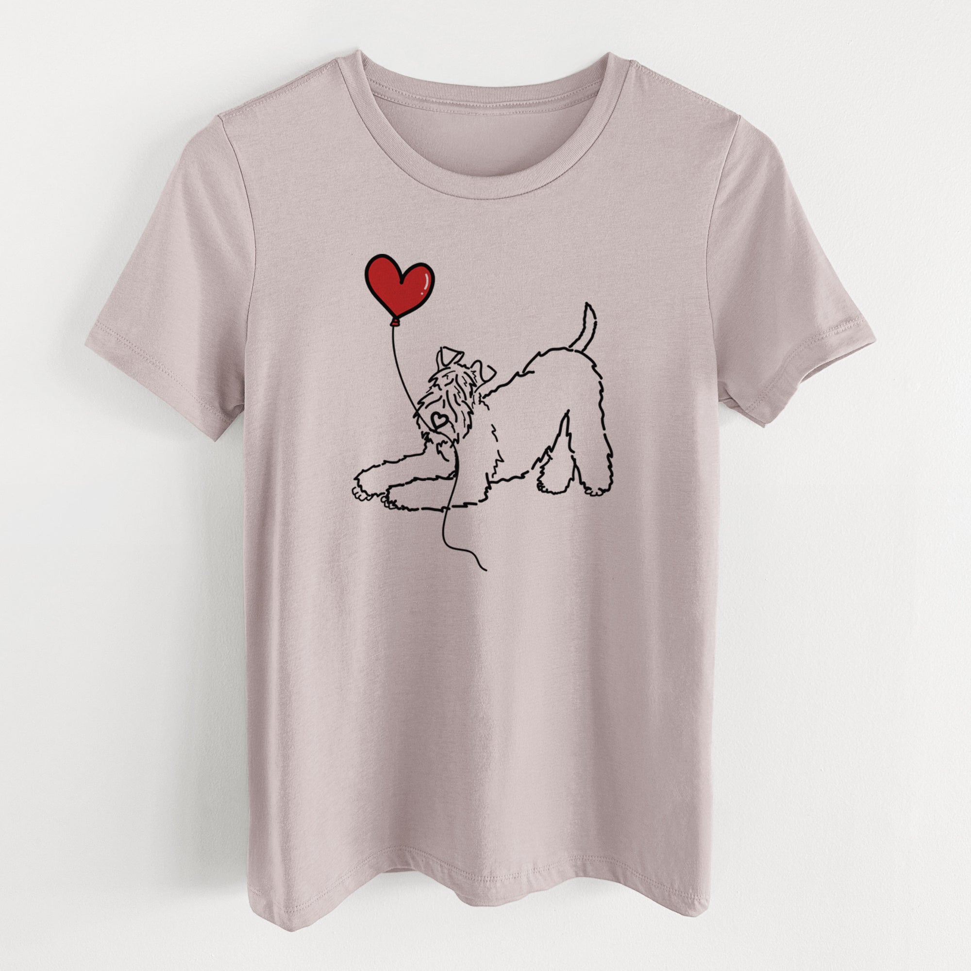 Kerry Blue Heart String- Women's Lightweight Relaxed Fit 100% Cotton Crewneck