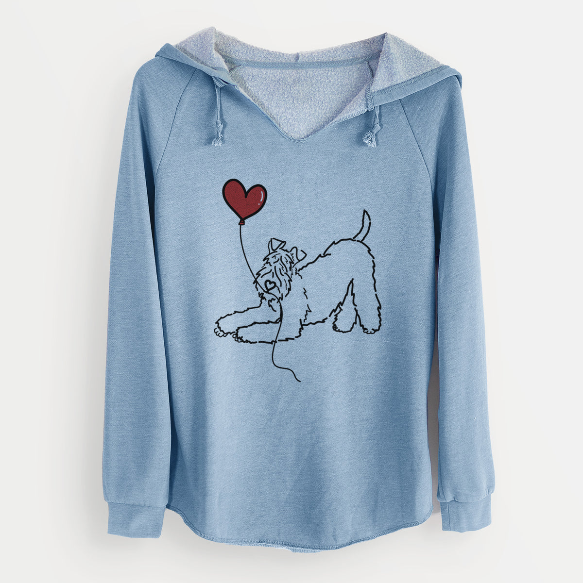 Kerry Blue Heart String - Cali Wave Hooded Sweatshirt