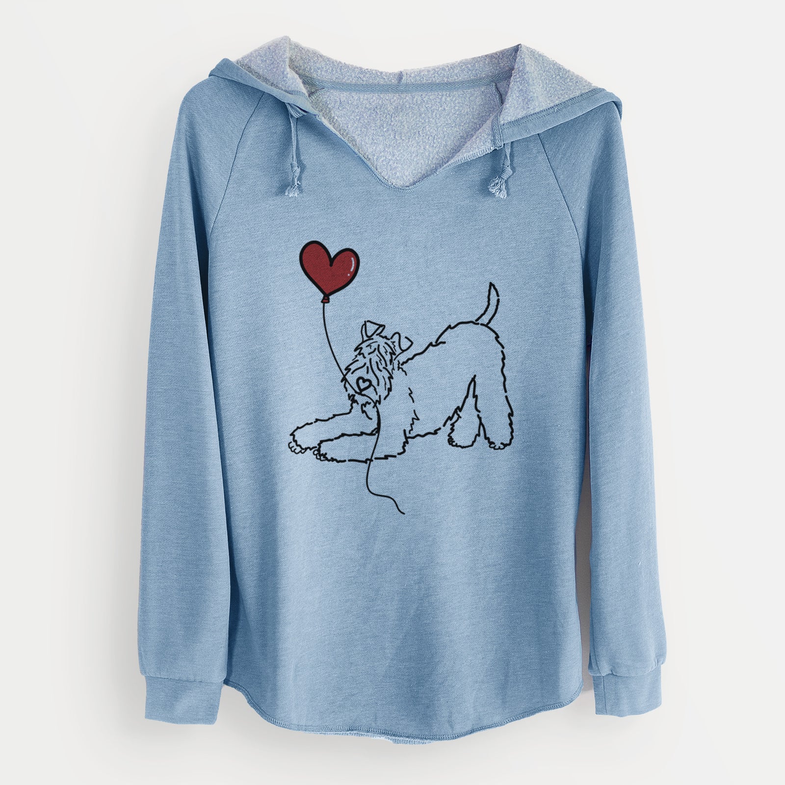 Kerry Blue Heart String - Cali Wave Hooded Sweatshirt