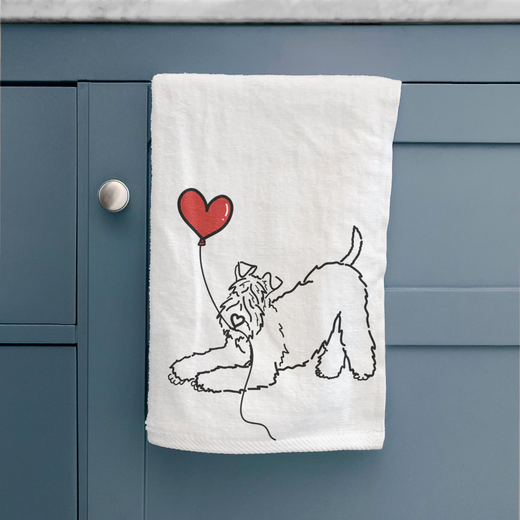 Kerry Blue Heart String -  Hand Towel
