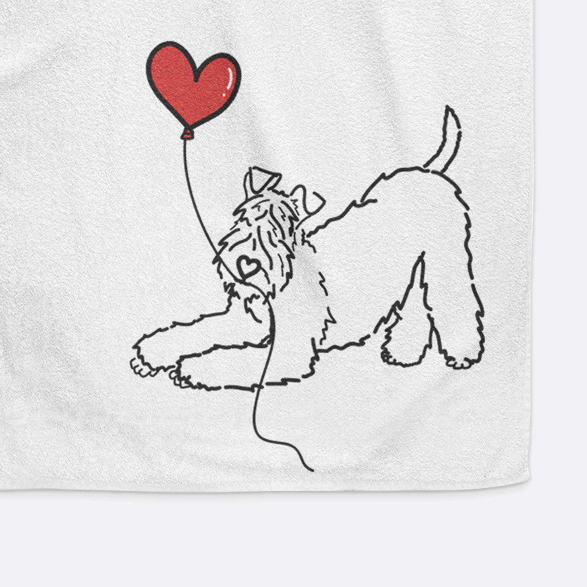 Kerry Blue Heart String -  Hand Towel