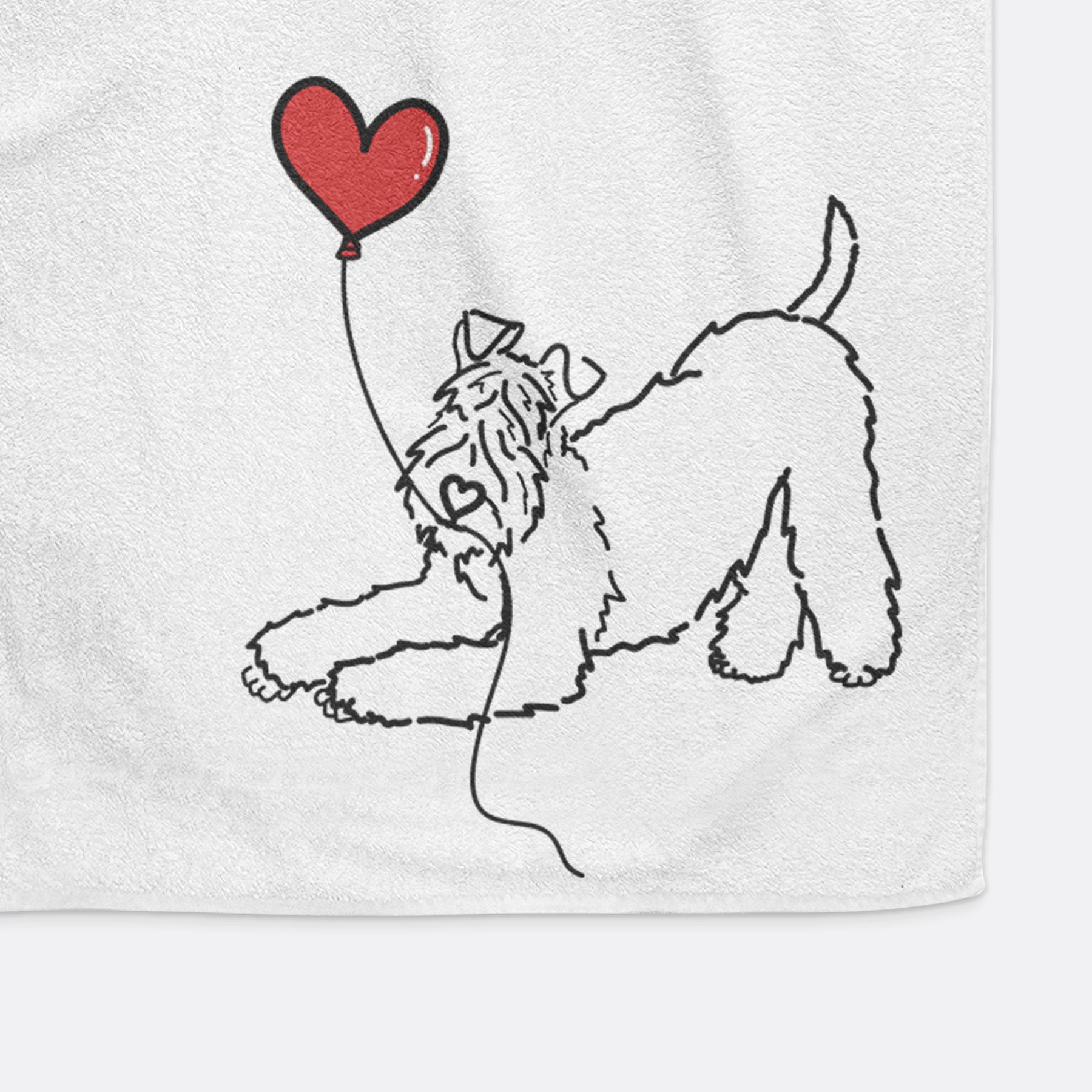 Kerry Blue Heart String -  Hand Towel