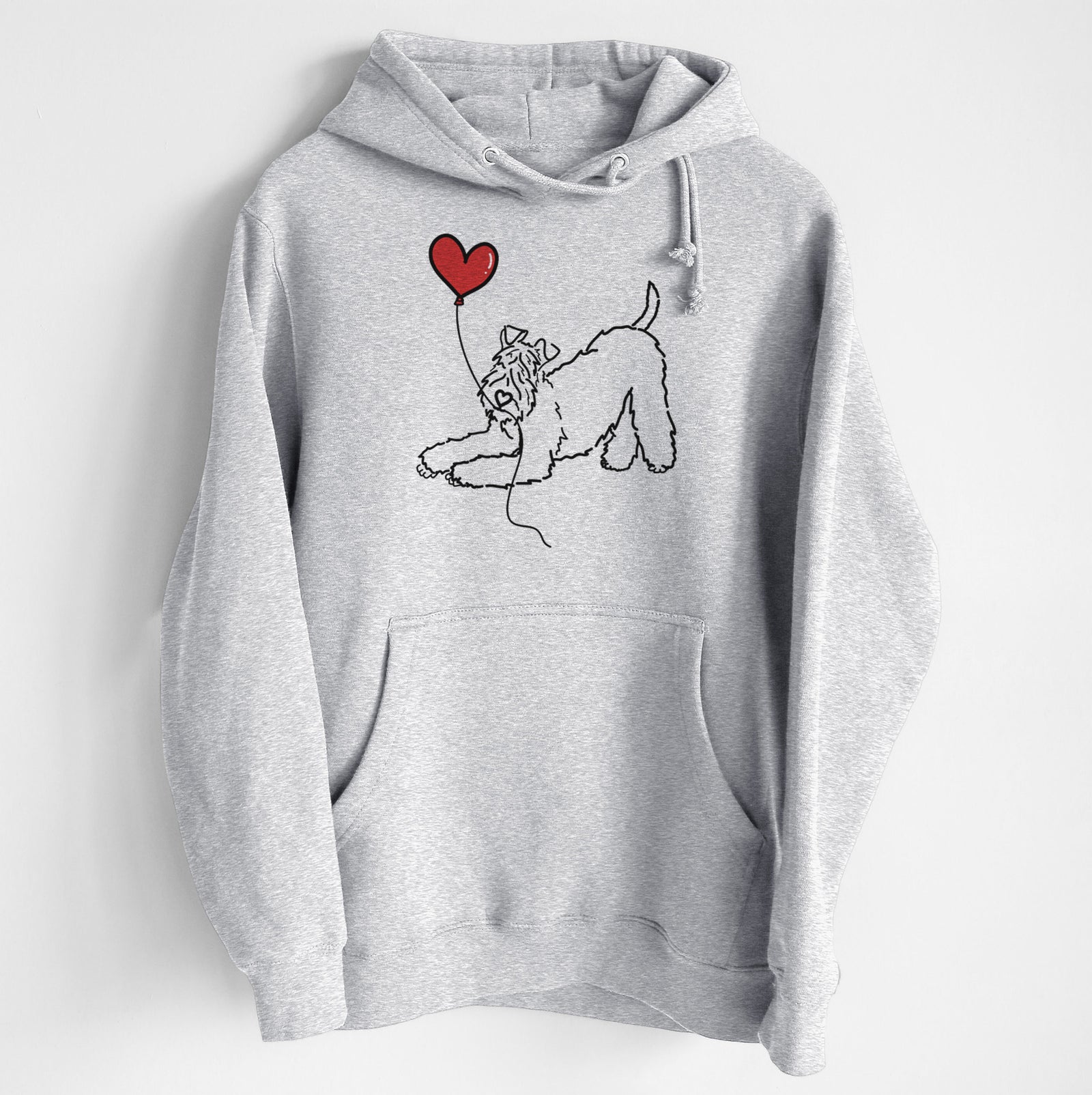 Kerry Blue Heart String - Heavyweight Fleece Hoodie