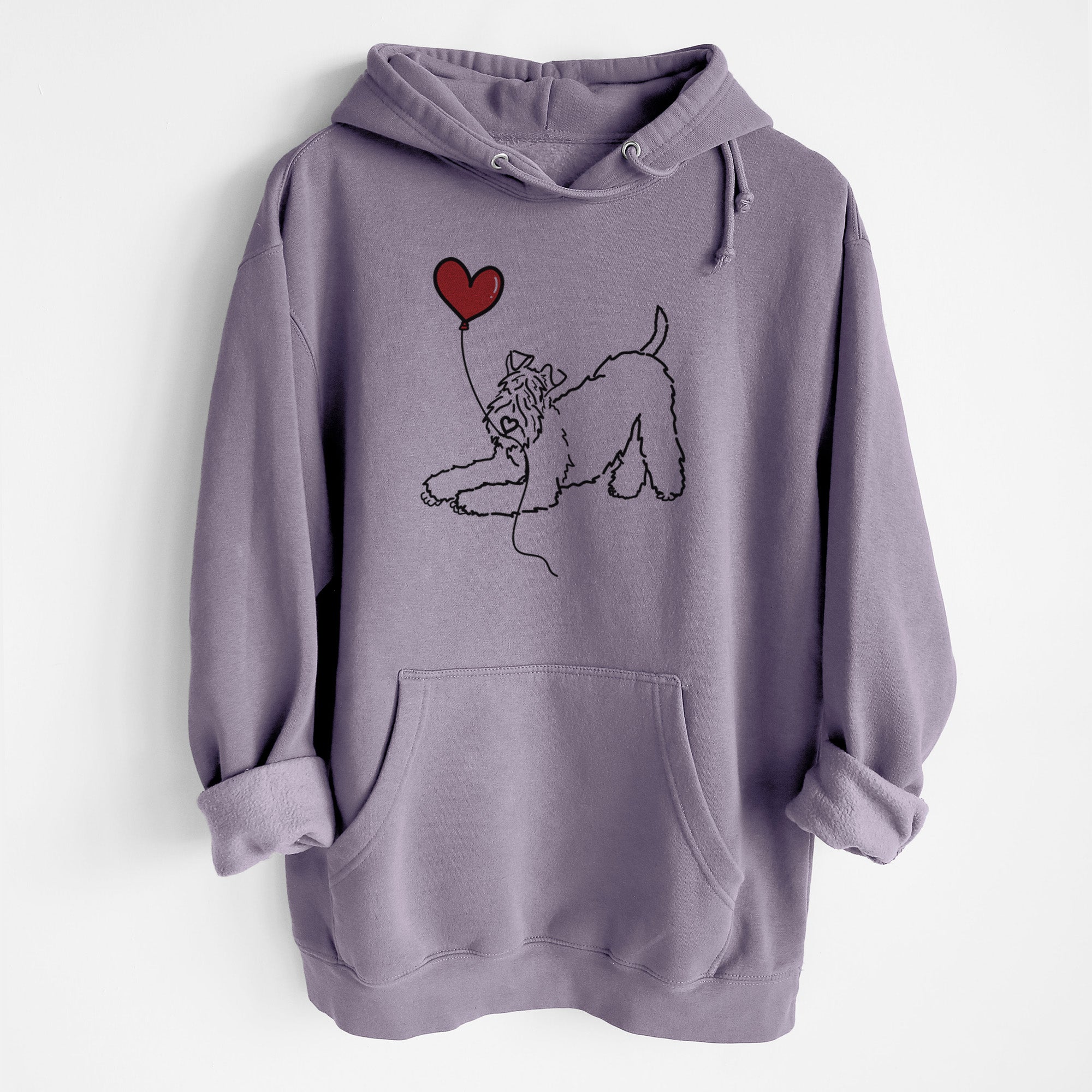 Kerry Blue Heart String - Heavyweight Fleece Hoodie
