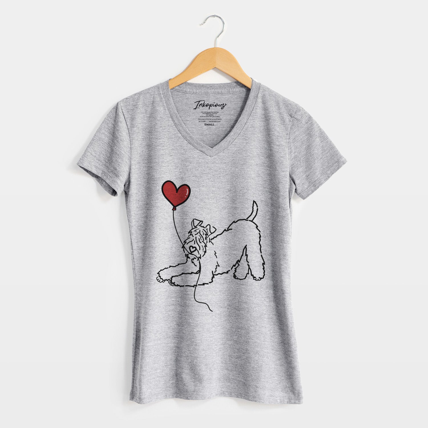 Kerry Blue Heart String - Women's Perfect V-neck Shirt