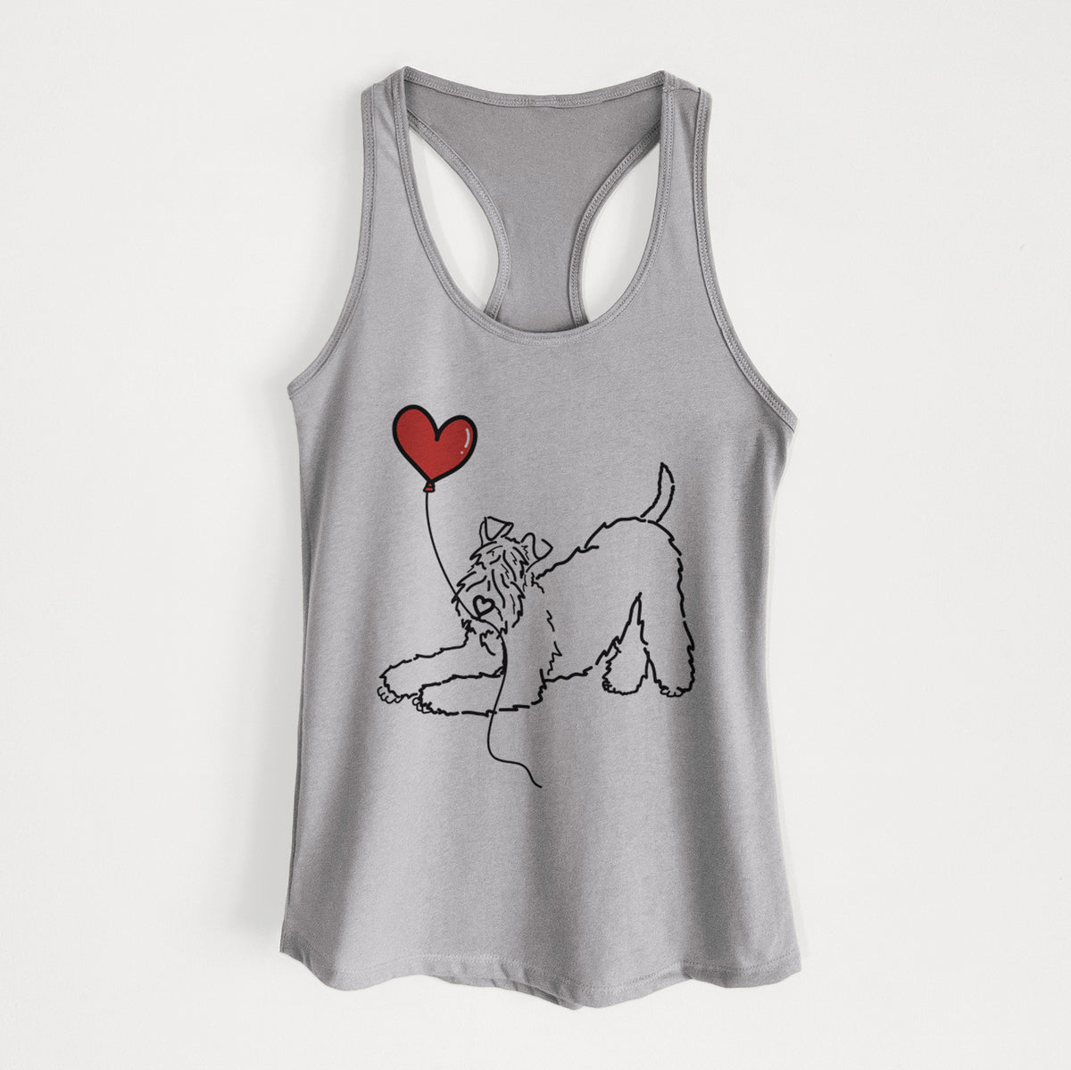 Kerry Blue Heart String - Women's Racerback Tanktop