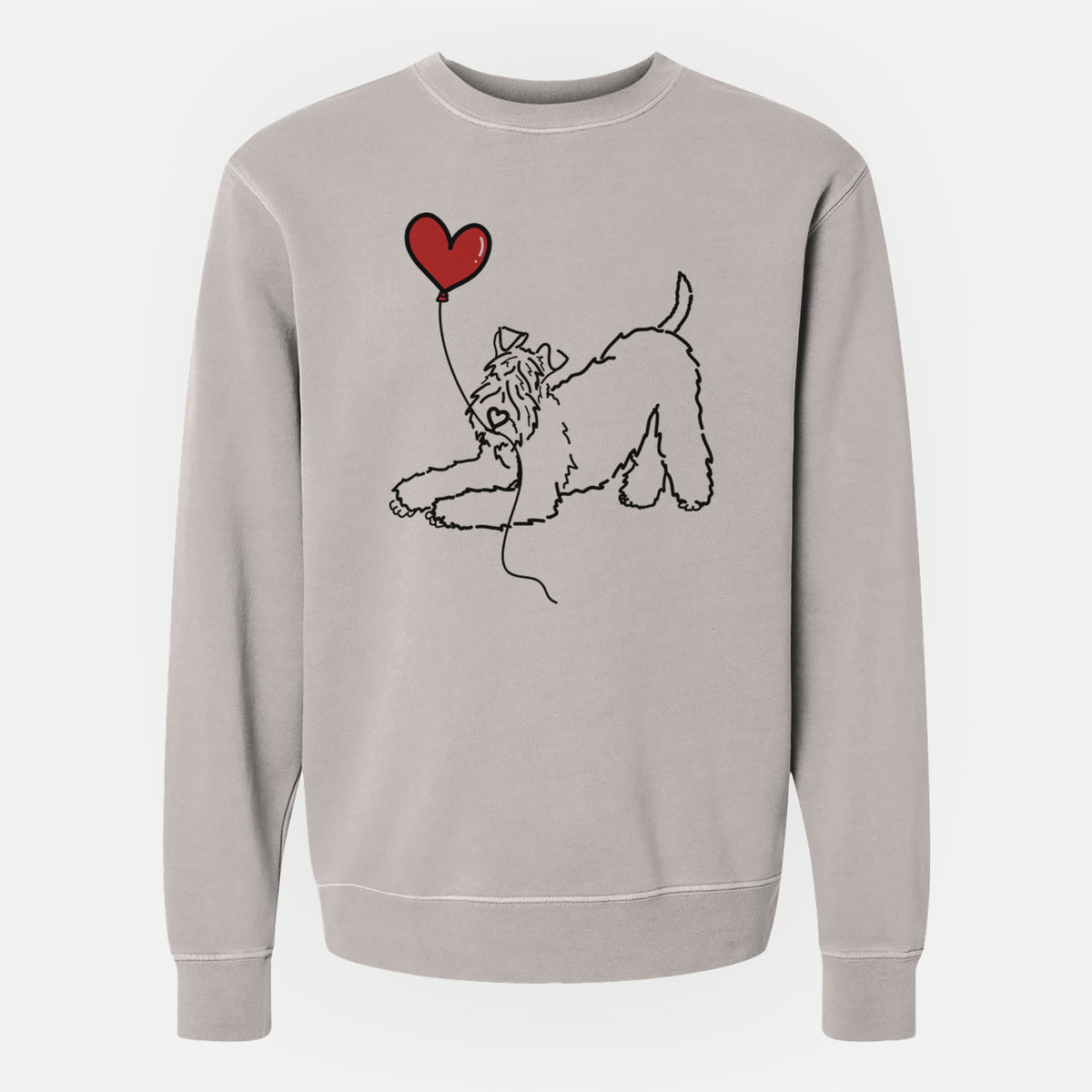 Kerry Blue Heart String - Unisex Pigment Dyed Crew Sweatshirt