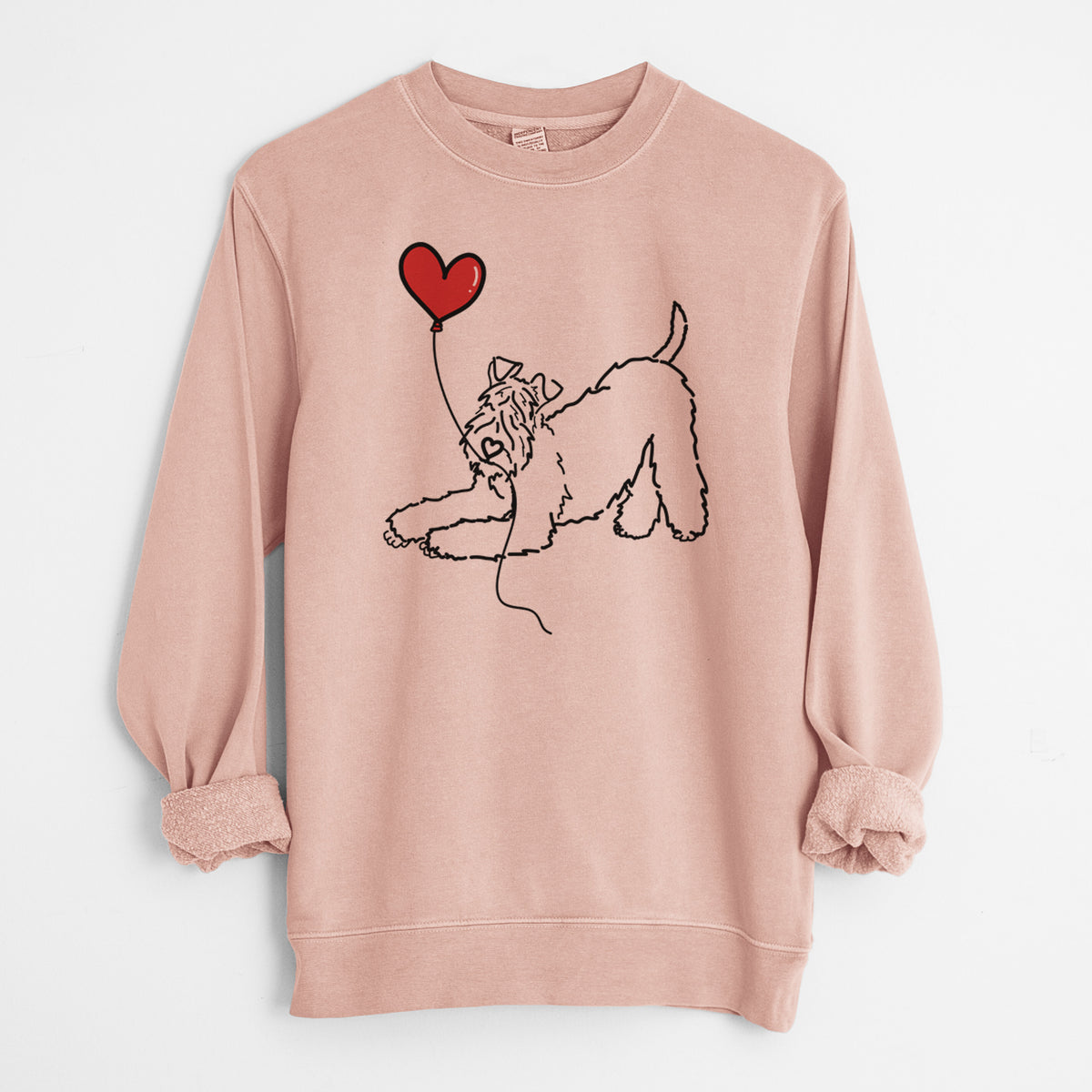 Kerry Blue Heart String - Unisex Pigment Dyed Crew Sweatshirt