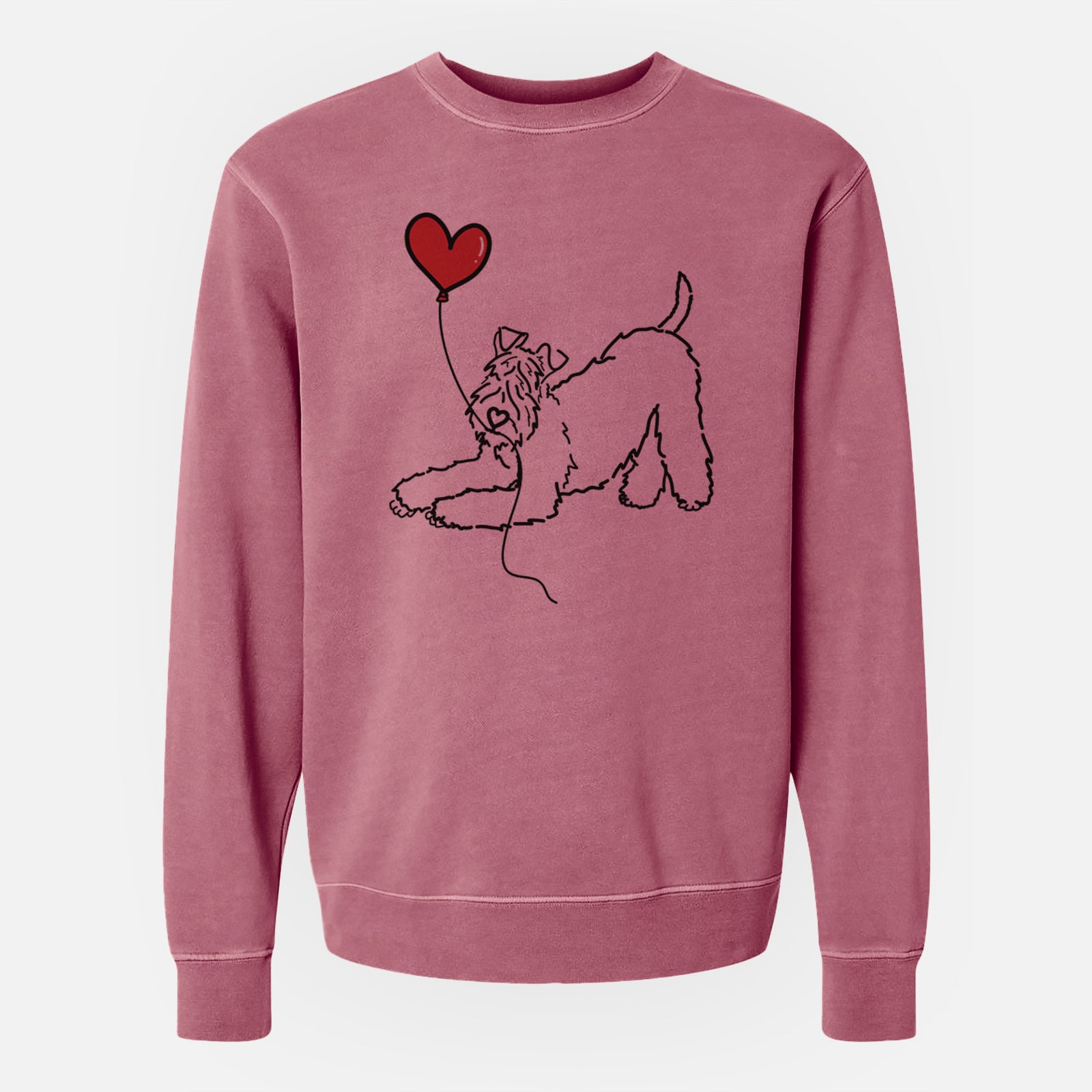 Kerry Blue Heart String - Unisex Pigment Dyed Crew Sweatshirt