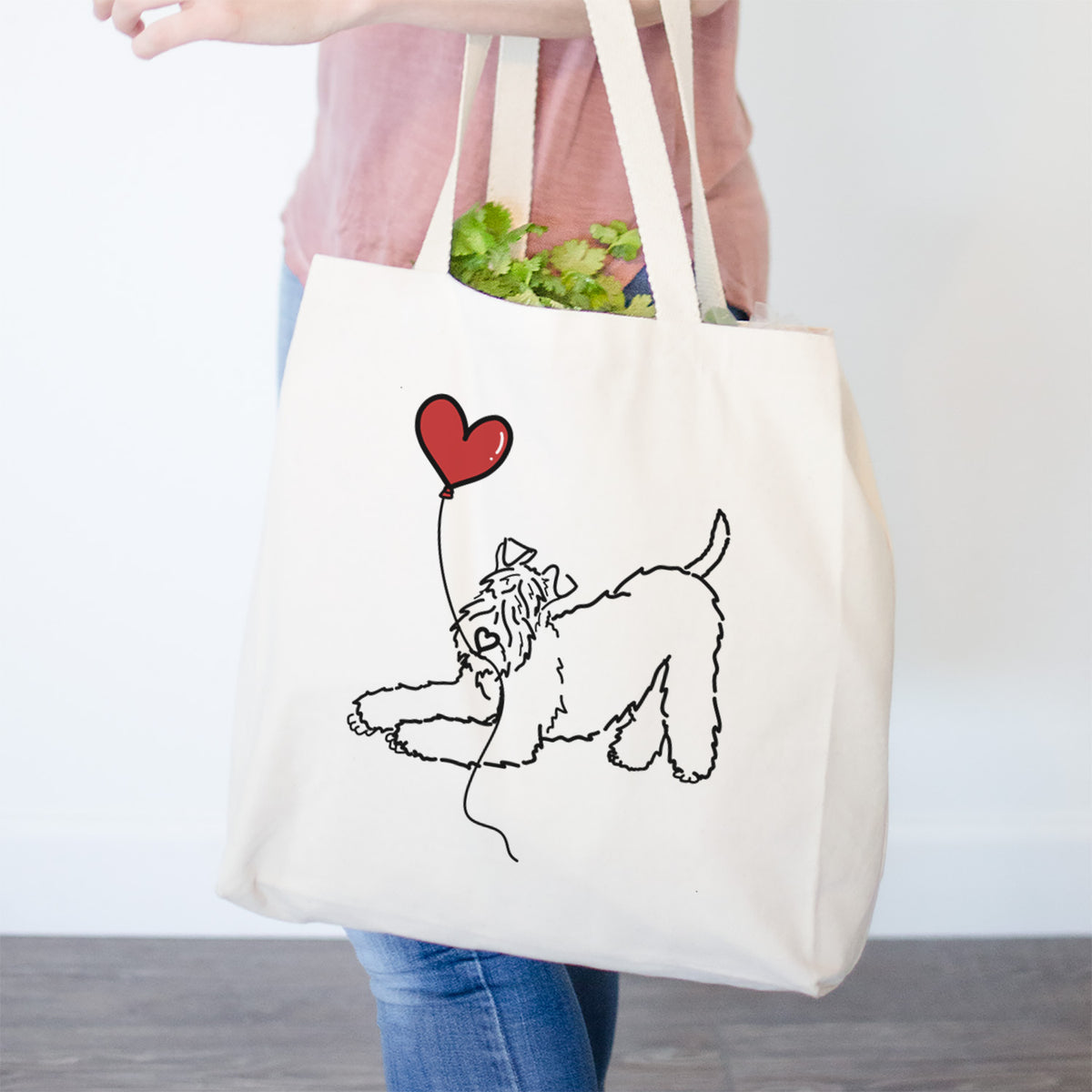 Kerry Blue Heart String- Tote Bag