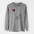 Long Haired Chihuahua Heart String - Men's Heavyweight 100% Cotton Long Sleeve