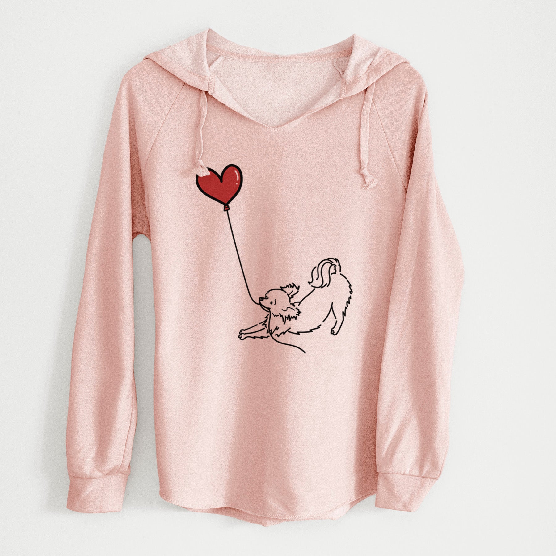 Long Haired Chihuahua Heart String - Cali Wave Hooded Sweatshirt