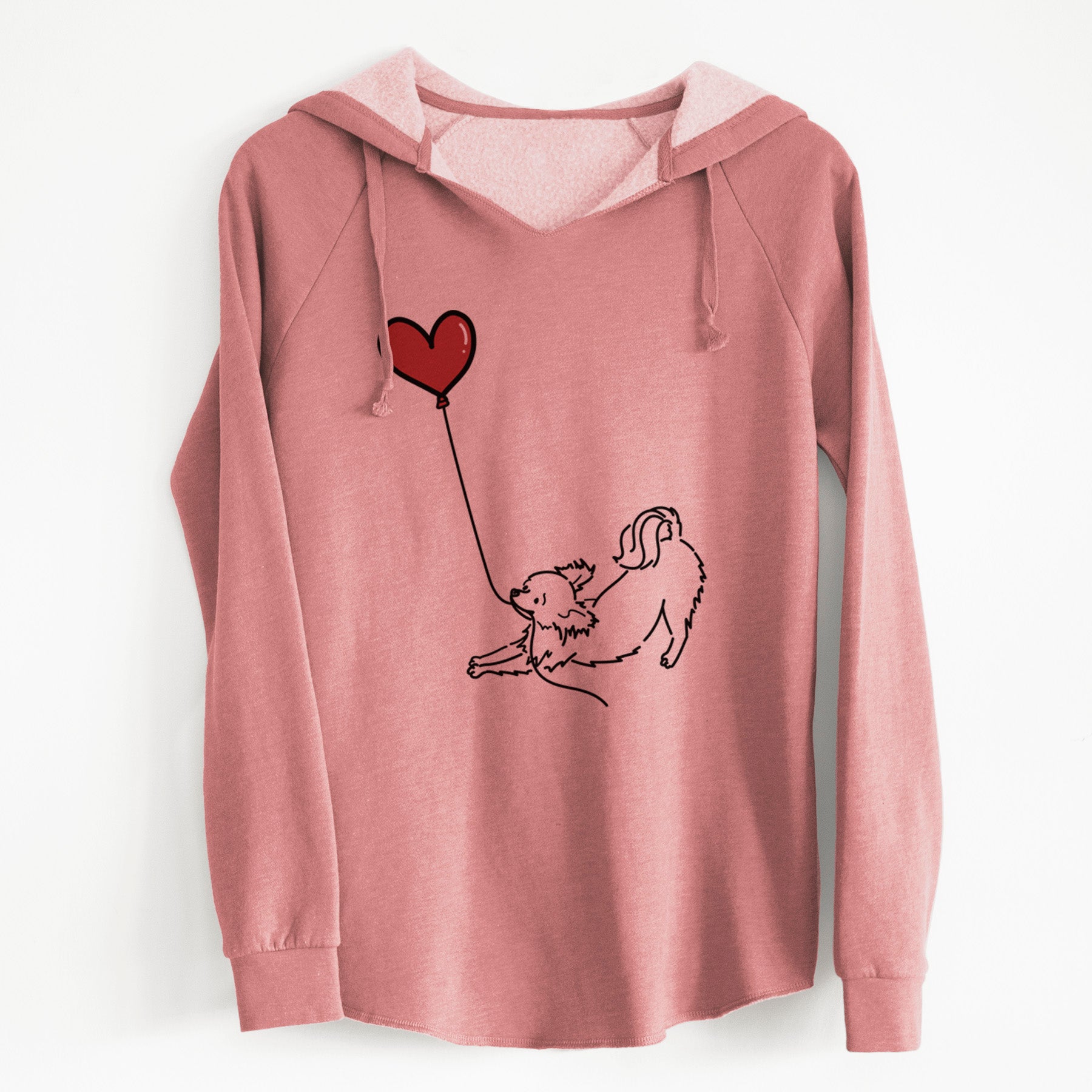 Long Haired Chihuahua Heart String - Cali Wave Hooded Sweatshirt