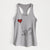 Long Haired Chihuahua Heart String - Women's Racerback Tanktop