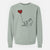 Long Haired Chihuahua Heart String - Unisex Pigment Dyed Crew Sweatshirt