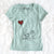 Long Haired Chihuahua Heart String - Women's Perfect V-neck Shirt