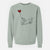 Long Haired Dachshund Heart String - Unisex Pigment Dyed Crew Sweatshirt