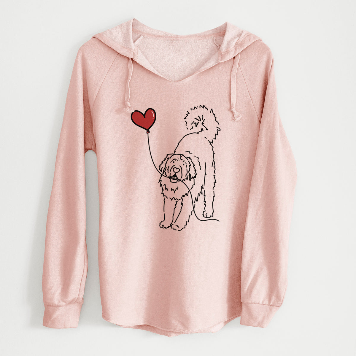 Leonberger Heart String - Cali Wave Hooded Sweatshirt
