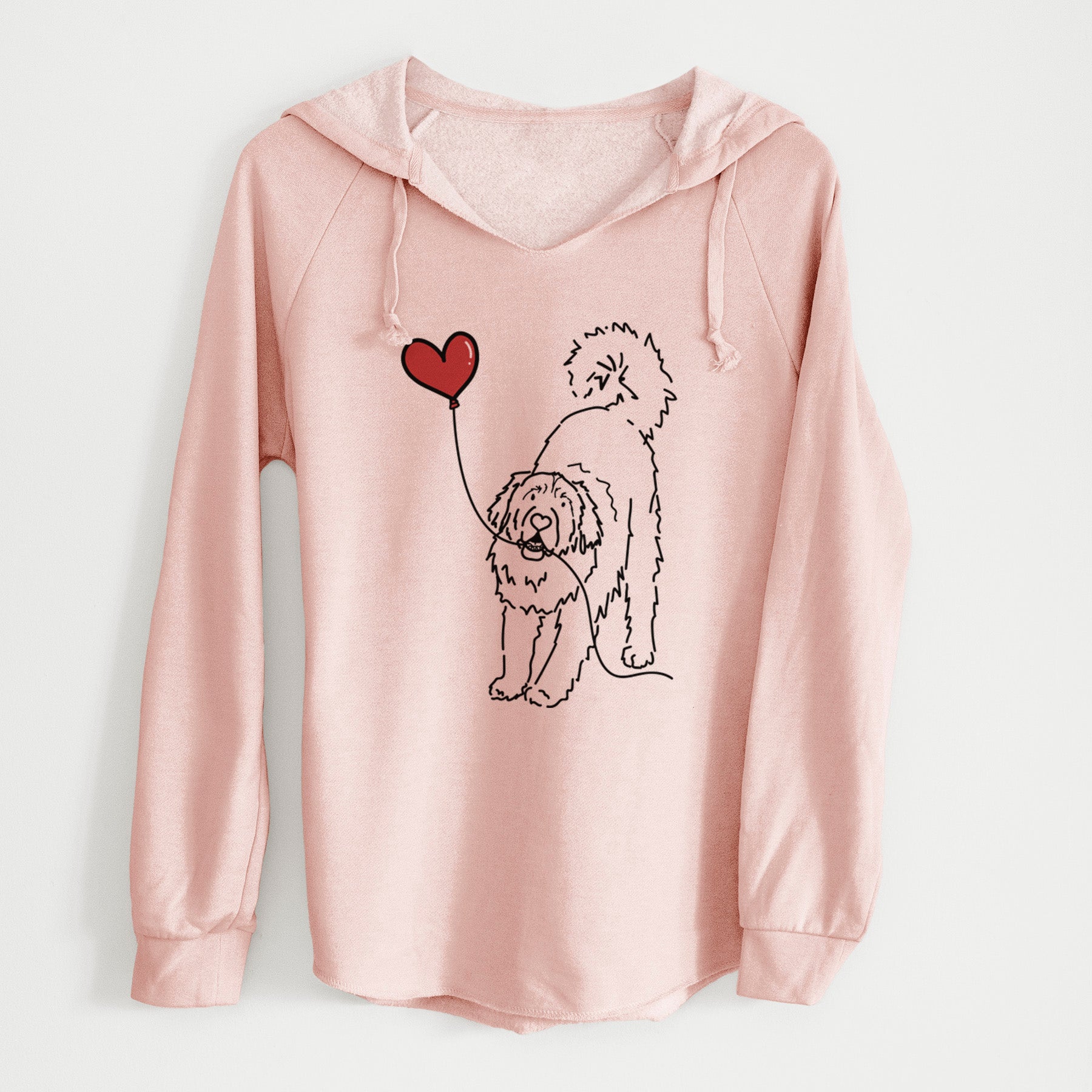 Leonberger Heart String - Cali Wave Hooded Sweatshirt