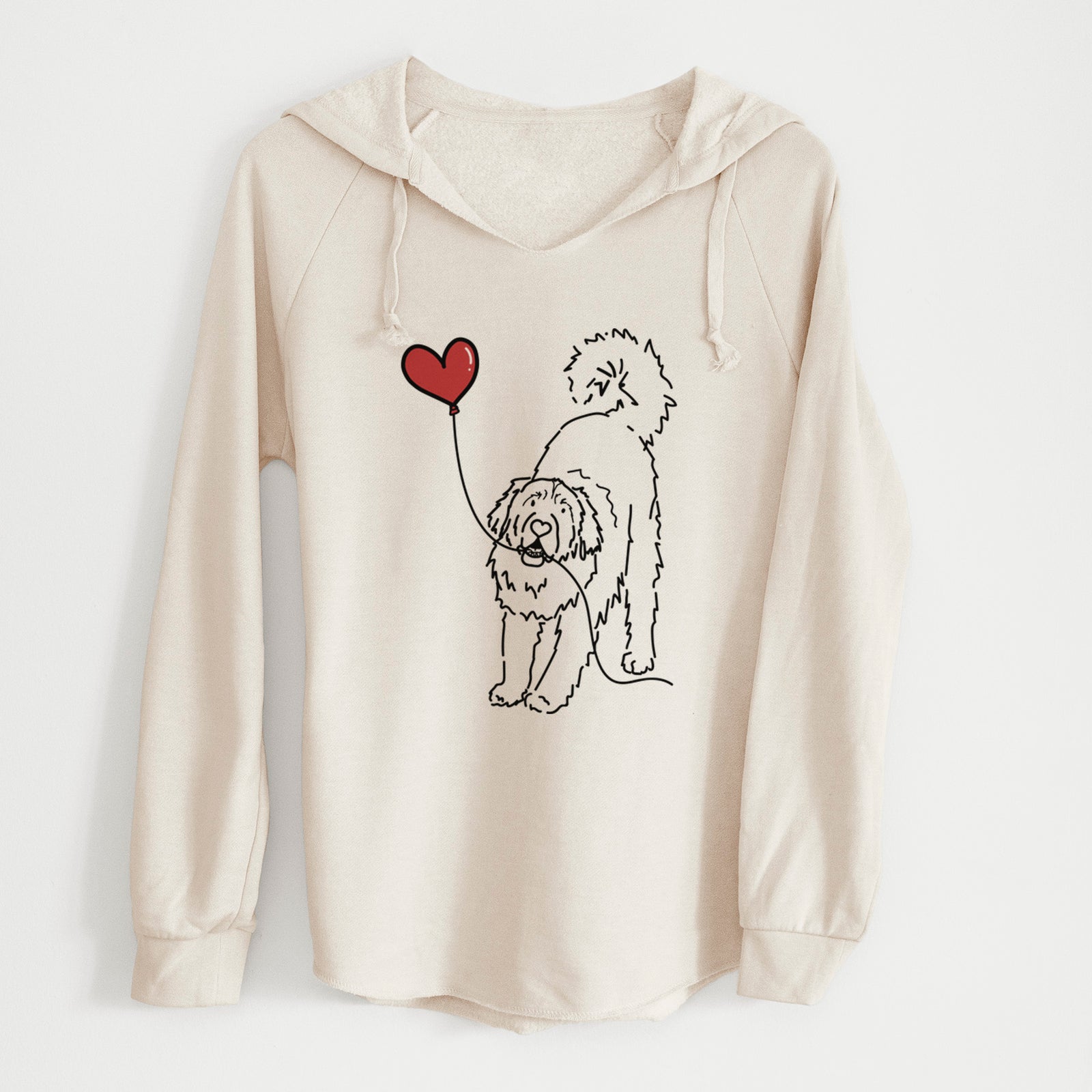 Leonberger Heart String - Cali Wave Hooded Sweatshirt