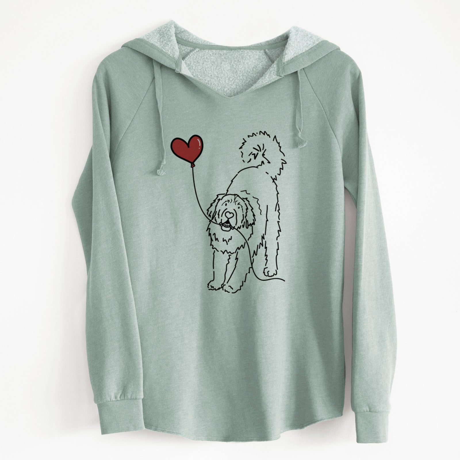 Leonberger Heart String - Cali Wave Hooded Sweatshirt