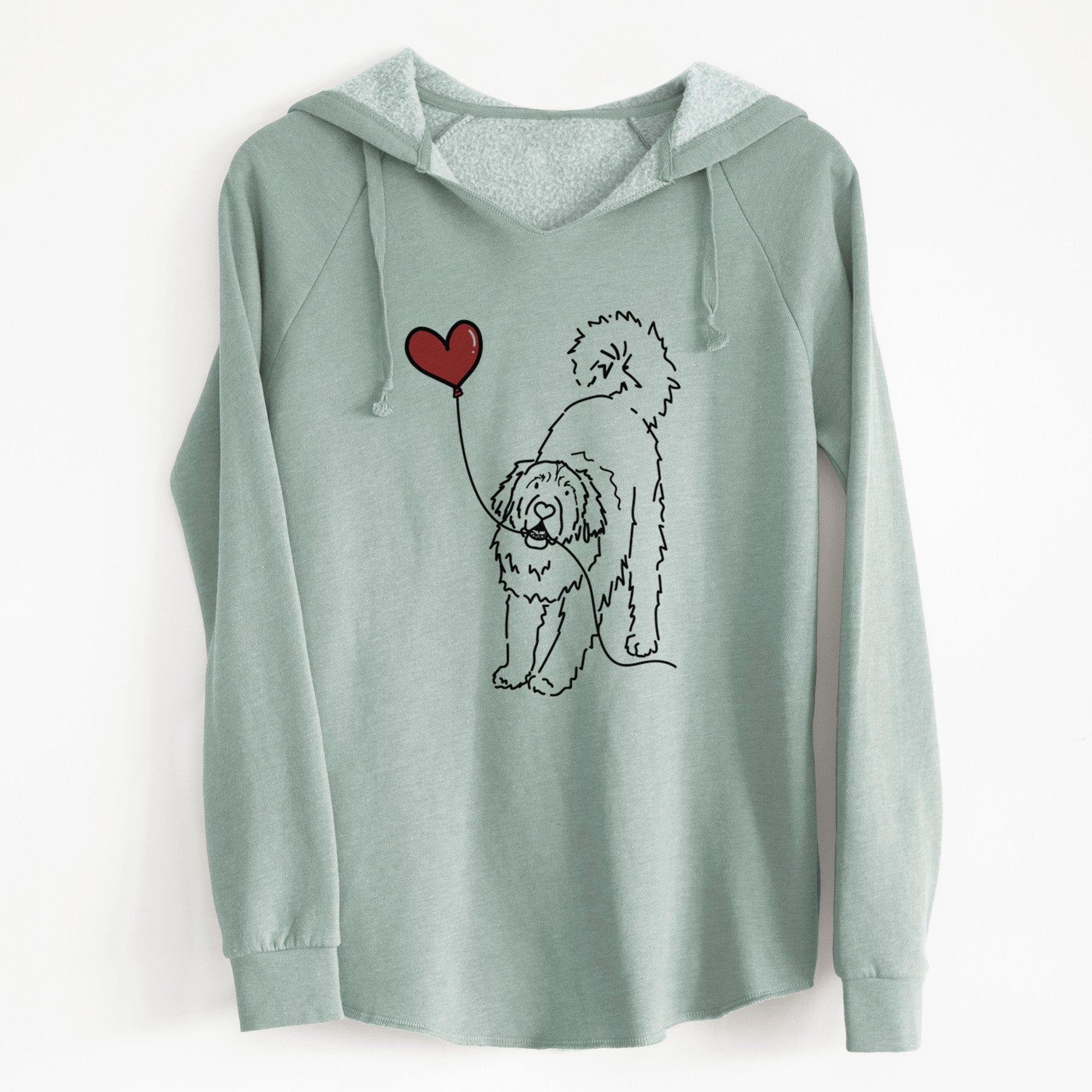Leonberger Heart String - Cali Wave Hooded Sweatshirt