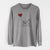 Morkie Heart String - Men's Heavyweight 100% Cotton Long Sleeve