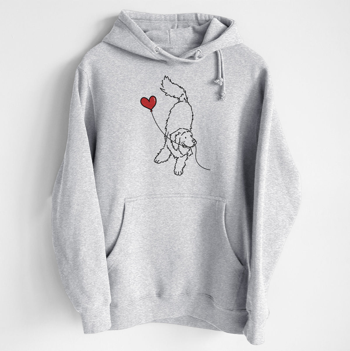 Newfoundland Heart String - Heavyweight Fleece Hoodie